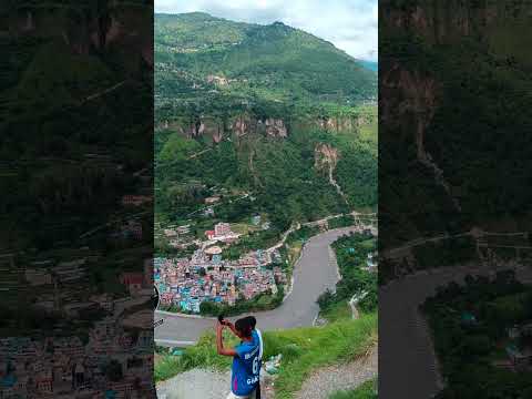 Beni Bazar Myagdi Lovely hill Aerial view #travel #nature #myagdi #viewpoint #beni #nepal