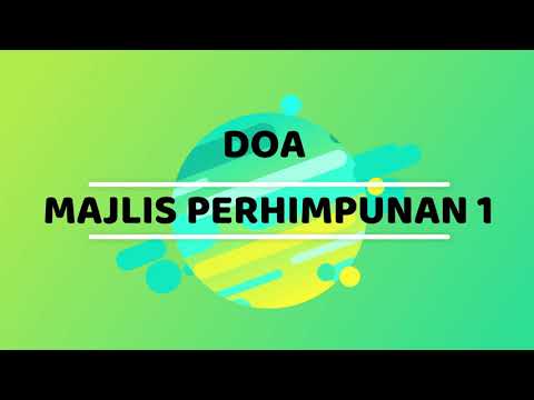 Doa Ringkas Majlis Perhimpunan | Doa 1 & Doa 2