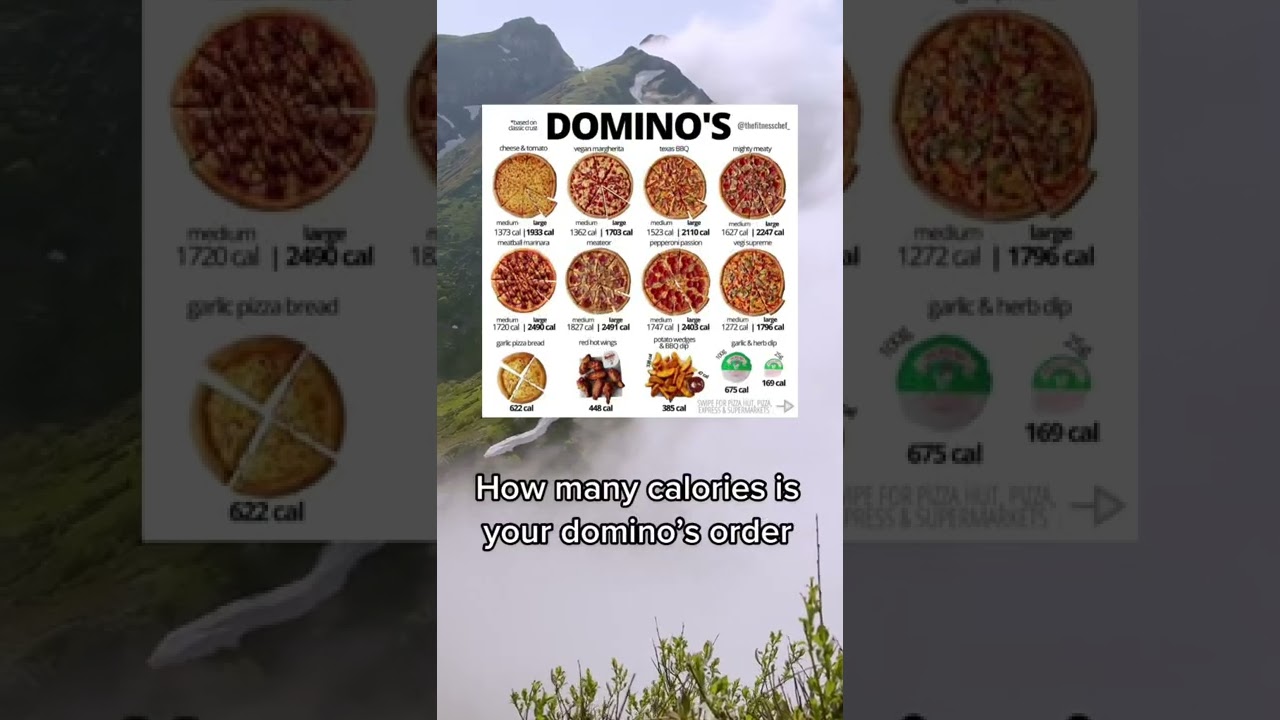 How many calories is your domino’s order #healthyliving #healthydiet #healthyfoods #healthylifestyle