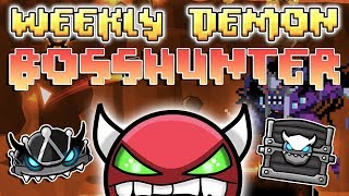 Hard, Medium, Easy?! - (Weekly Demon #43) Geometry Dash 2.11 - Bosshunter [2 Coins] - By Nico99