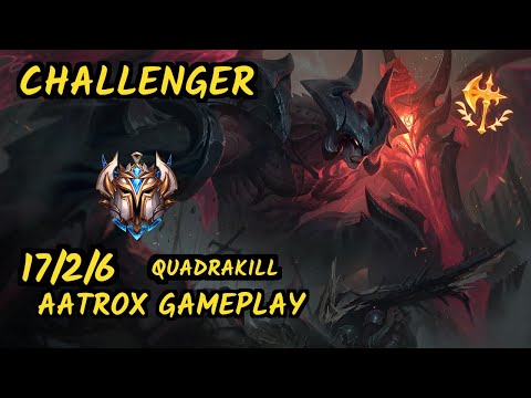 Nemesis (AATROX) vs IRELIA - QUADRAKILL 17/2/6 KDA MID CHALLENGER GAMEPLAY - EUW