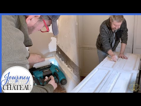 CUSTOM Door Casing & ORIGINAL Chateau Shutters, BEDROOM RENOVATION - Journey to the Château, Ep. 171