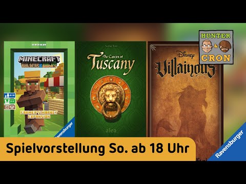 Castles of Tuscany - Minecraft: Farmers Market - Villainous - Brettspiel - Ravensburger