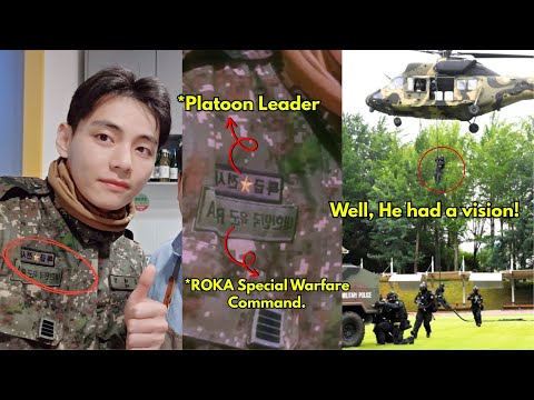 Taehyung's an SDT and became a special warrior, top-tier among all male celebrities. Awesome.