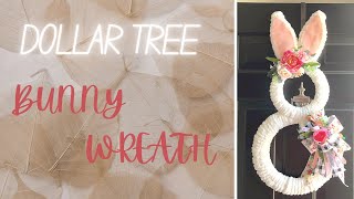 DIY Bunny Wreath From Dollar Tree Frame | Craft With Me