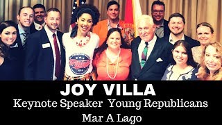 Joy Villa Keynote Speaker Mar A Lago for Young Republicans National