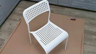 Assembling IKEA furniture - ADDE - Chair (stackable)