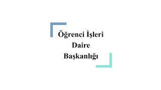 İzmir Bakırçay Üniversitesi Öğrenci İşleri Daire Başkanlığı (e-Oryantasyon Progr