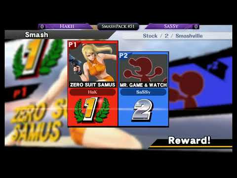 The SmashPack #51 [Winner's Finals] - Hakii (Zero Suit Samus) vs SaSSy (R.O.B.)