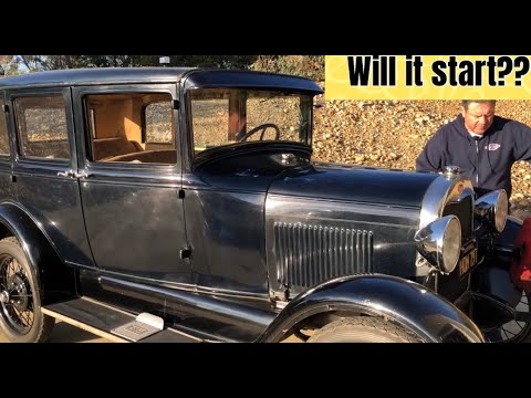 ALL original 1929 Ford Model A FIRST drive (New Year 2026).  Will it start and drive??
