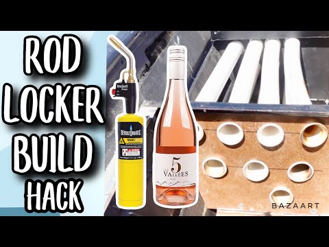 How to Build Custom Rod Locker | DIY Hack | Tiny Boat