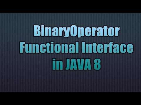 BinaryOperator Functional Interface in JAVA 8 | Writing Lambda Expression