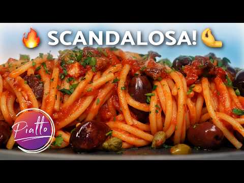 Pasta alla PUTTANESCA - Ricetta Originale 🔥 Leggendaria e Scandalosa