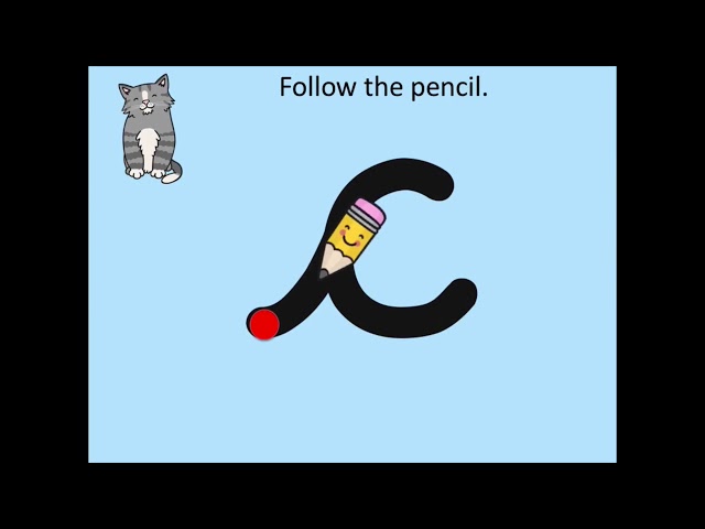 'c' Phonics and handwriting video (Phase 2)