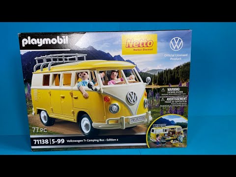 Unboxing PLAYMOBIL VW Bulli NETTO Special Edition 2 | 71138 |  2023 Volkswagen T1 Camping Bus | neu