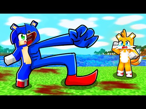 Sonic has BECOME A SCARY MUTANT SHIN SONIC in Minecraft Challenge!