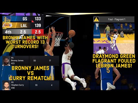 BRONNY JAMES VS STEPH CURRY REMATCH! | NBA 2K22 Mobile MyCareer Series Ep. 13 | anakindave