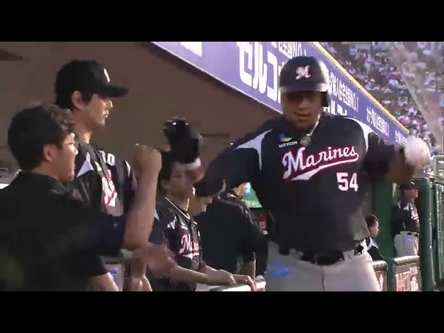 【7回表】マリーンズ・デスパイネが高めの変化球を完璧に捉える同点15号ソロ!! 2016/7/24 E-M