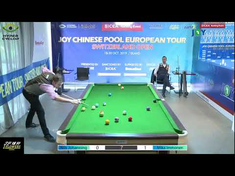Mika Immonen VS Nils Johanning -  2019 Joy Chinese Pool Euro Tour Switzerland Open