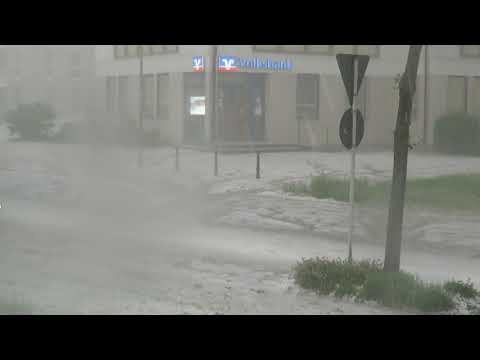 Hagel über Bösingen