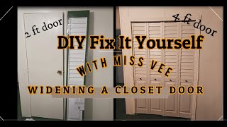 DIY WIDENING A CLOSET DOOR 1