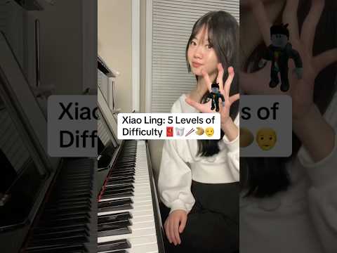 Xiao Ling: 5 LEVELS of difficulty 🥶 #diddy #brainrot #piano #fyp #funny #memes #shorts #xiaoling