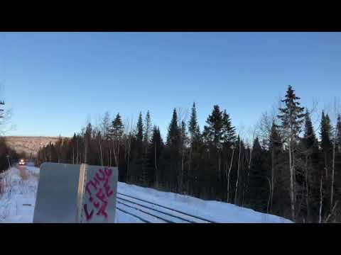 Via Rail Train #603 - Passing through the Wemotaci Bridge