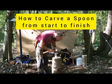 001 How to Carve a Spoon, from start to finish