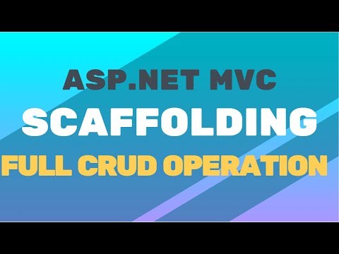 CRUD Operation using Scaffolding ASP NET MVC