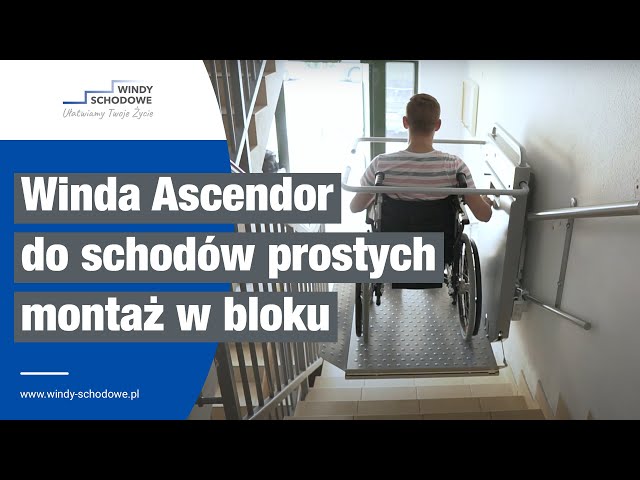 Platforma schodowa dla osób niepełnosprawnych Ascendor PLG7
