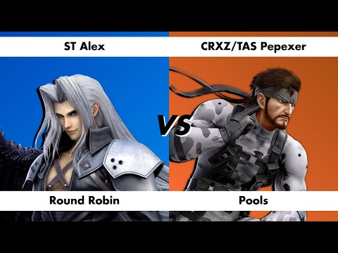 ST Alex (Sephiroth) vs CRXZ/TAS Pepexer (Snake) Pools Gsite Beach Bash June Tournament vods