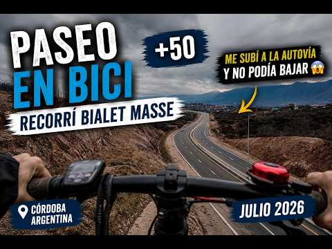 Córdoba en bici +50 Bialet Masse, autovia Punilla, Villa Gessel