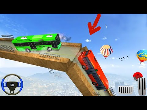 Impossible Bus Stunt Jumping Game 3D - Funny Bus Game - #3 Best Stunt Game 2021 - Android Gameplay