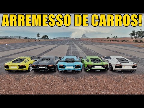 CAR THROWING - IS HOT MILK AN AIRPLANE? FORZA HORIZON 3 - LAMBORGHINI AVENTADOR