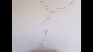 She teeters and tips and balances on pointe
