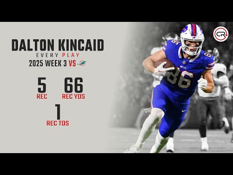 Dalton Kincaid Week 3 Highlights | Every Target and Catch vs Dolphins