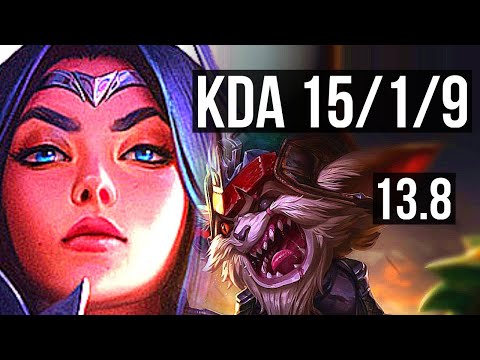 IRELIA vs KLED (TOP) | 15/1/9, Legendary, 66% winrate | KR Master | 13.8