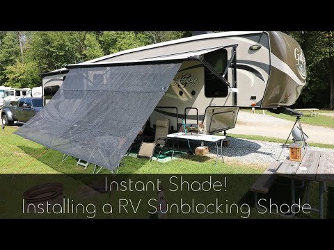 Instant Shade - Installing a RV Sunblocking Awning