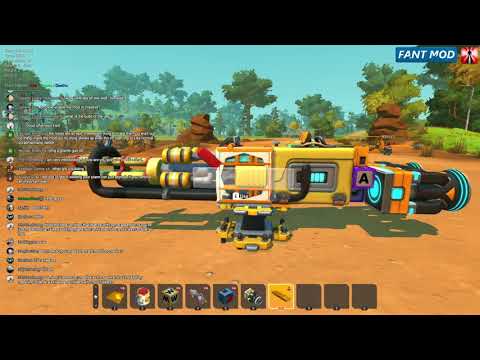 Scrap Mechanic Modded | Fant Mod - Multiplayer - Build a Plane and Fight