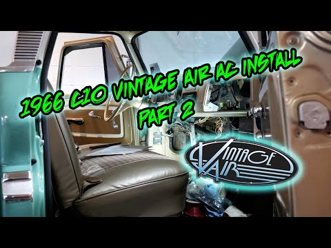 1966 C10 VINTAGE AIR AC install. #truck #classic #restoration