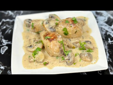 Fricassé de Poulet 🍗 Ce plat est tellement réconfortant !