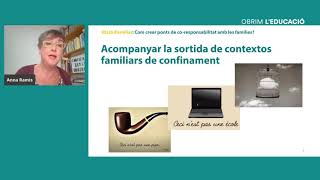 Com crear ponts de co-responsabilitat amb les famílies? Amb Anna Ramis.