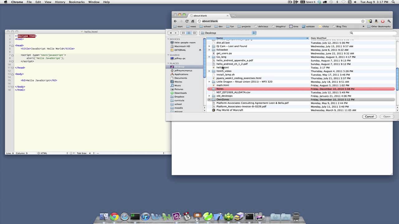 CodeLesson JavaScript Hello World