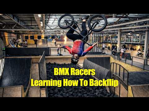 BMX Racers Learning How To Backflip