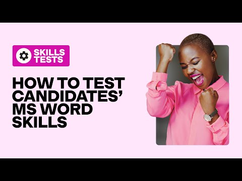 Hire MS Word experts with TestGorilla’s Microsoft Word test