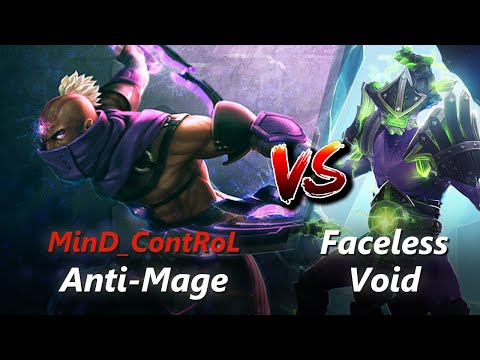 MinD_ContRoL offlane Anti-Mage vs Faceless Void/Enchantress | First 10 minutes