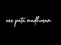 3 Movie Nee Pata Madhuram Watsapp Status
