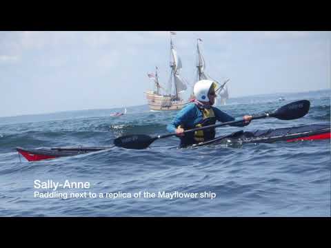 Kayaking in rough water tide race