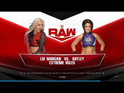 WWE 2K22 Liv Morgan vs Bayley