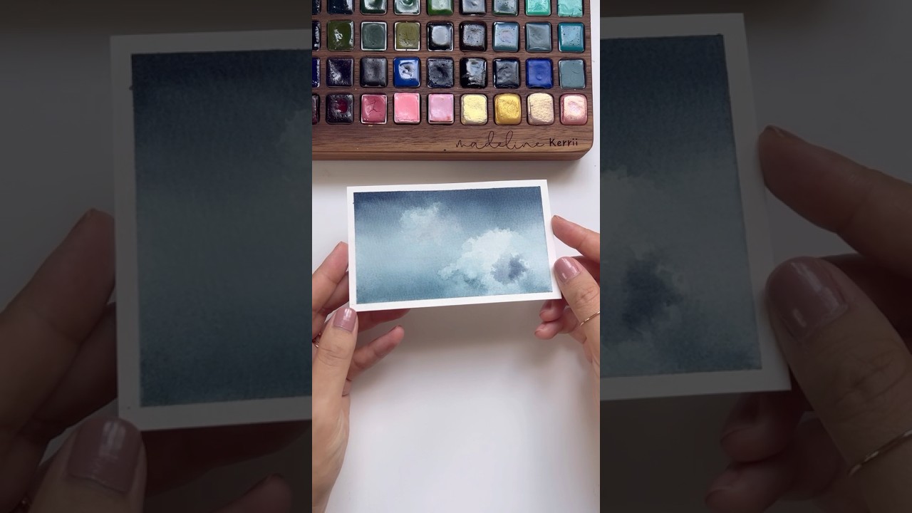 How to paint watercolor clouds! Find the full length tutorial on my Patreon